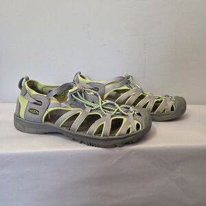 Keen Whisper Women's Size 6 Waterproof Fisherman Sport Sandal Shoe Gray Green